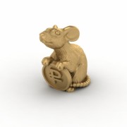 Мышка с монетой